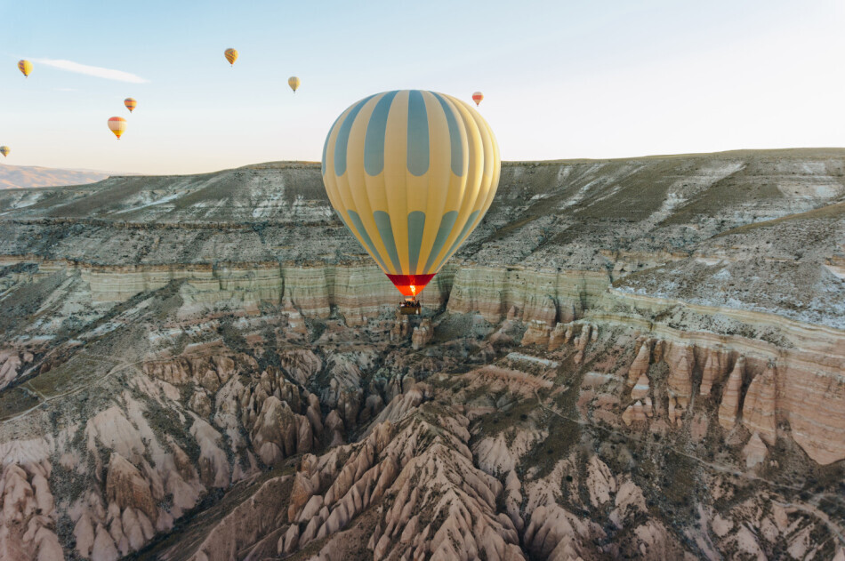 krajina balónov Cappadocia